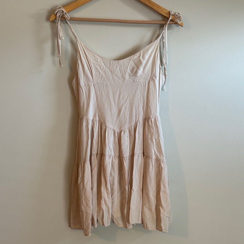 Missguided Cream Mini Dress